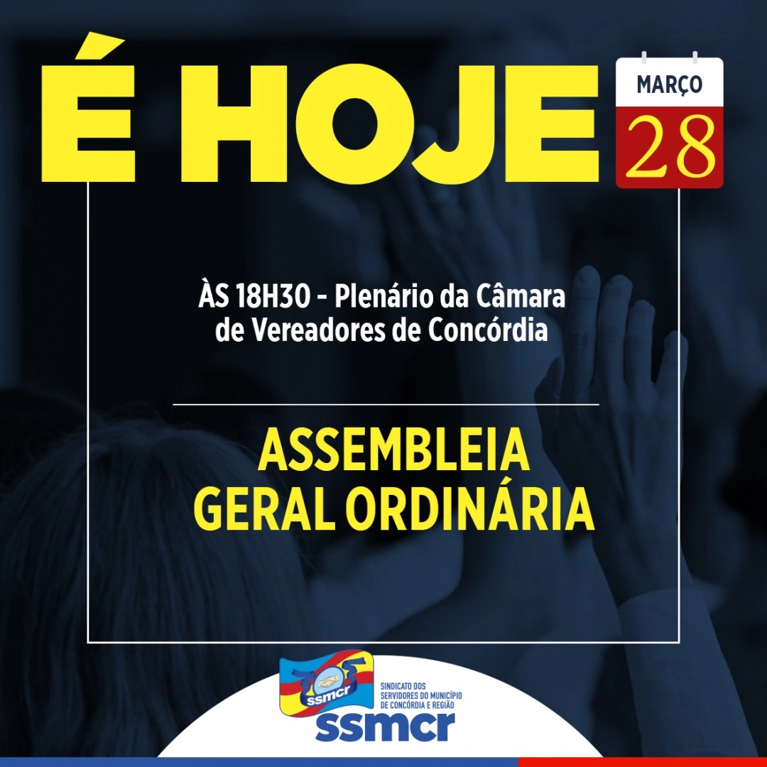 É HOJE!