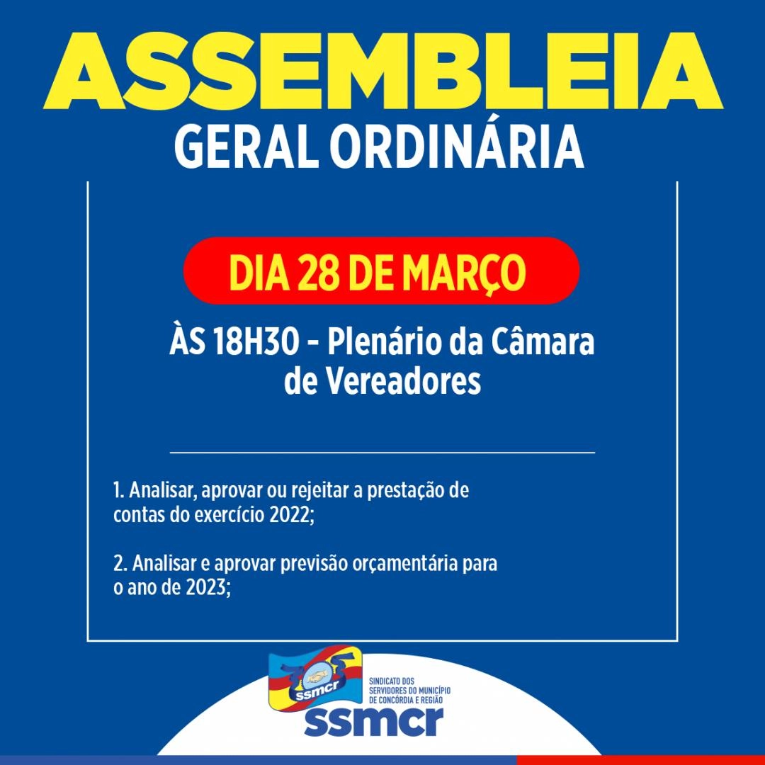 Atenção sindicalizados de CONCÓRDIA e REGIÃO, dia 28/03 t...