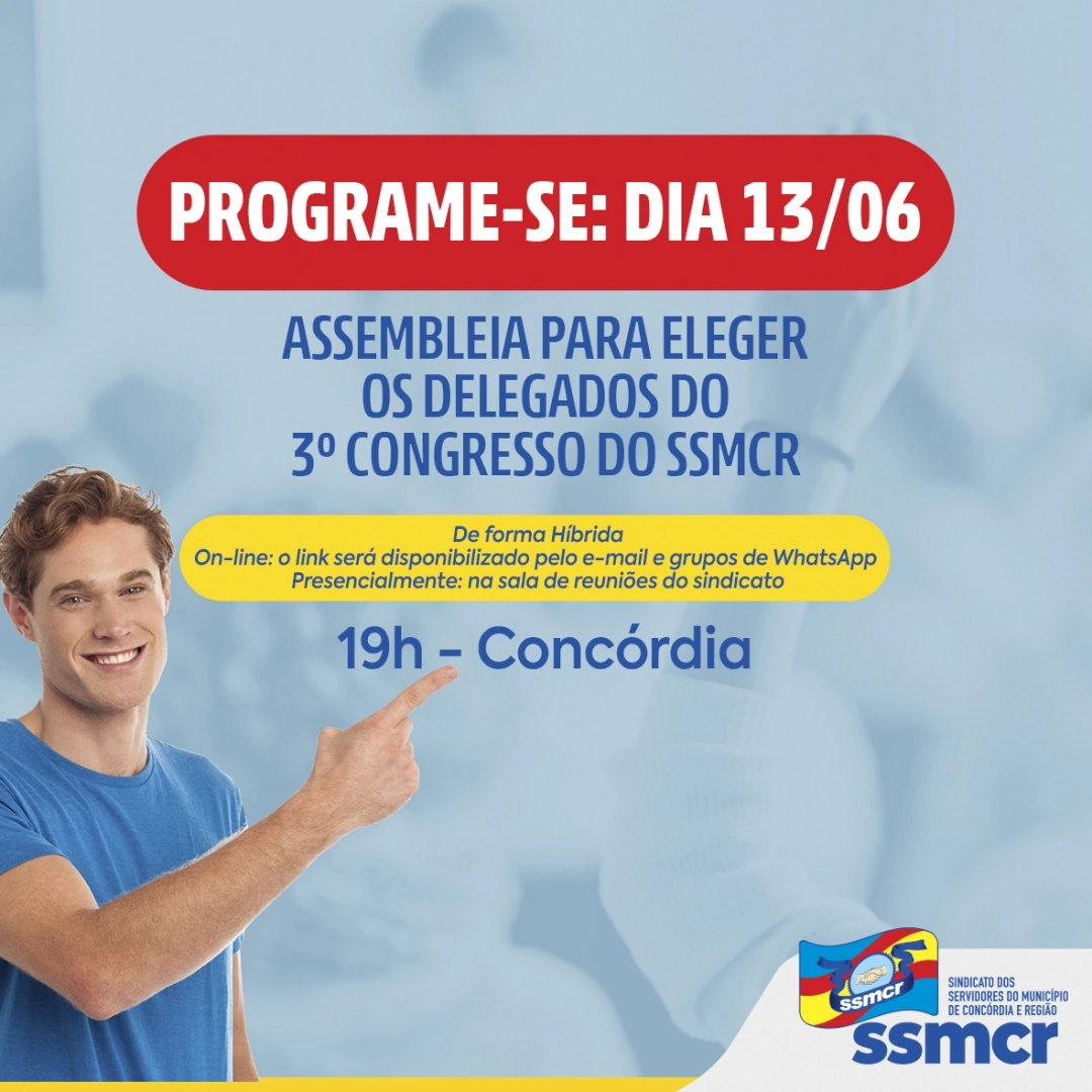 Assembleia presencial e on-line.