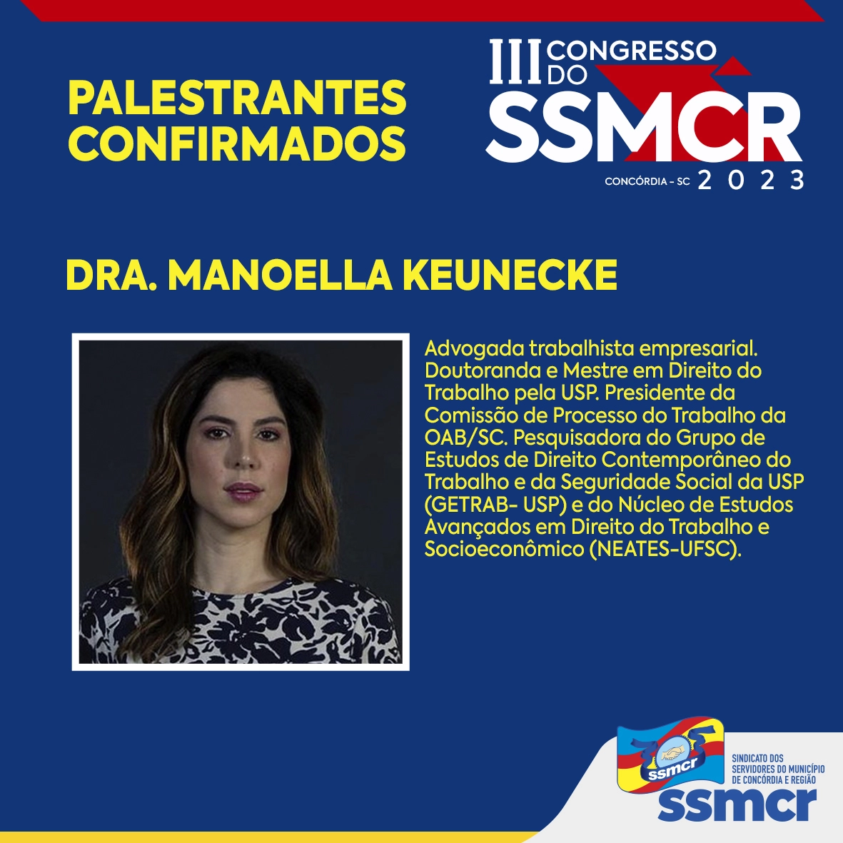 Palestrantes confirmados