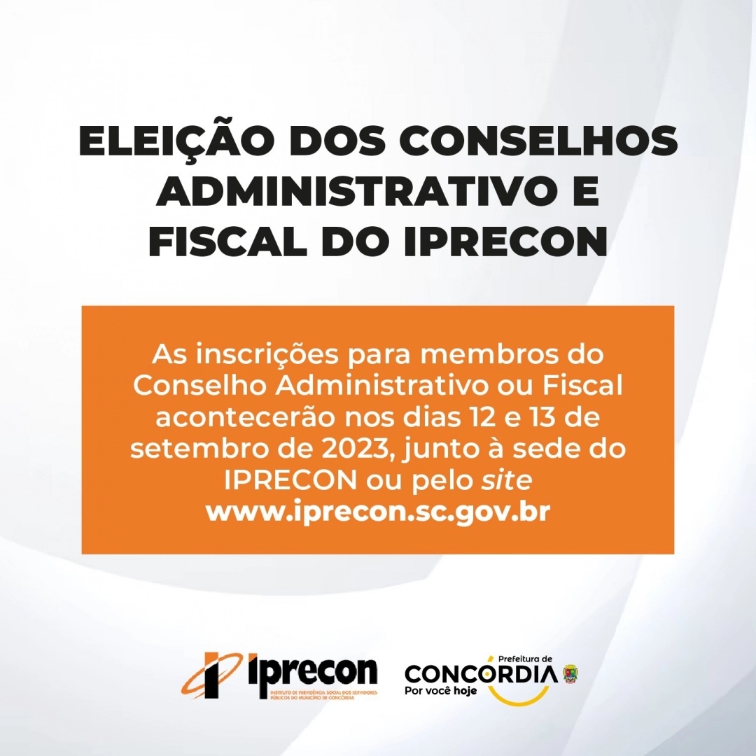 Inscrições para membro do Conselho Administrativo ou Fisc...