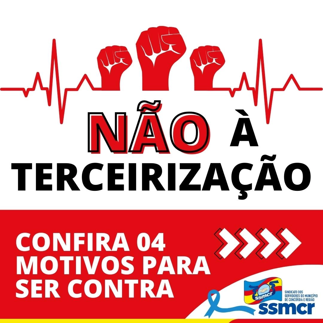 Não à terceirização