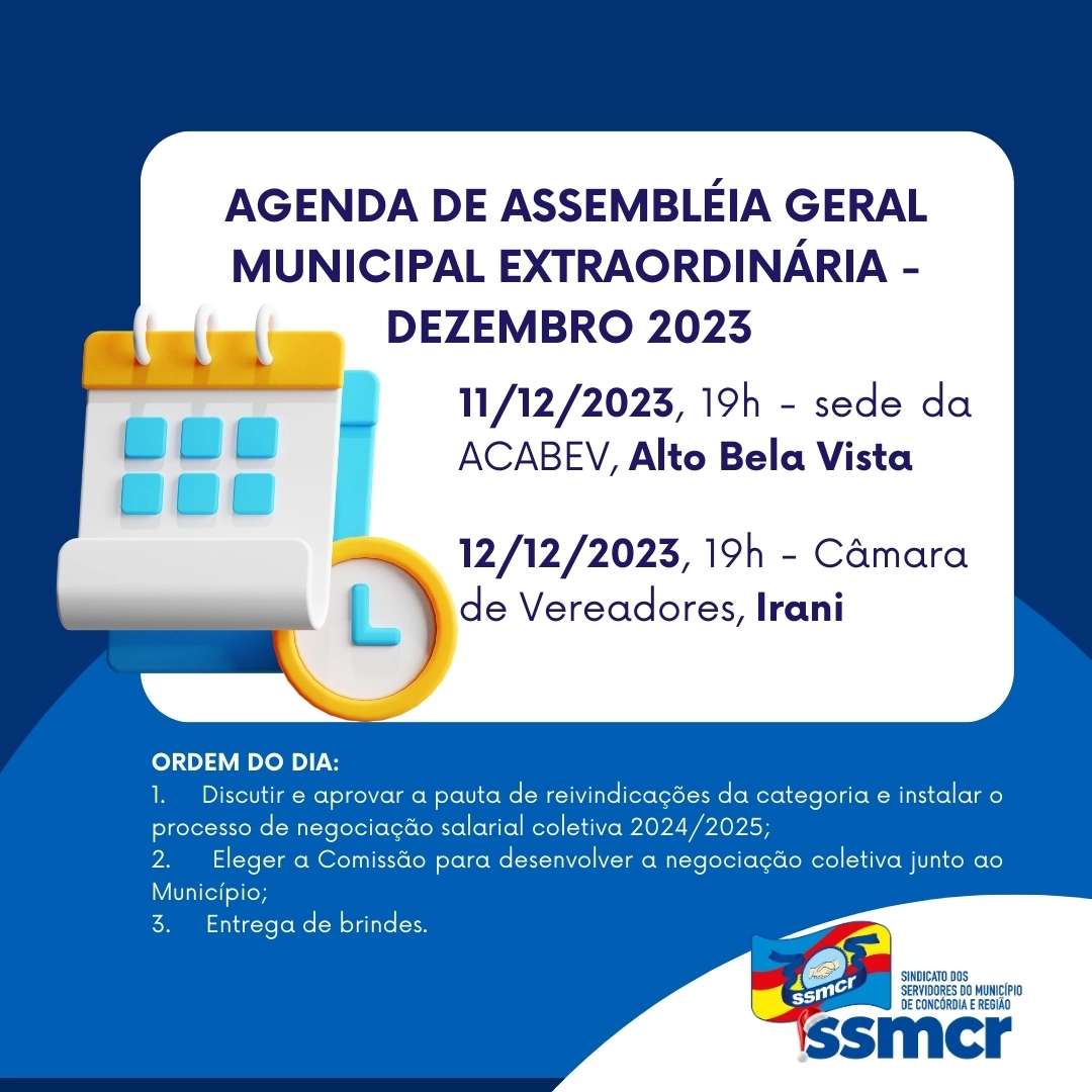 Agenda de Assembleias!