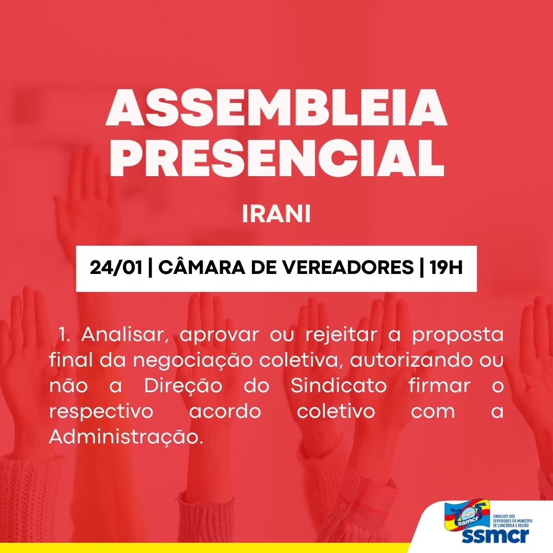 Assembleia Geral Municipal Ordinária - IRANI