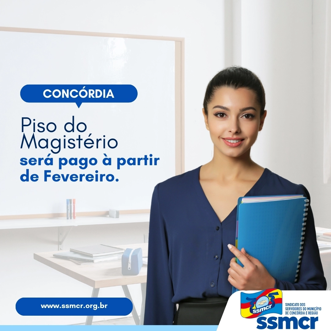 Professores de Concórdia terão salários ajustados ao Piso...