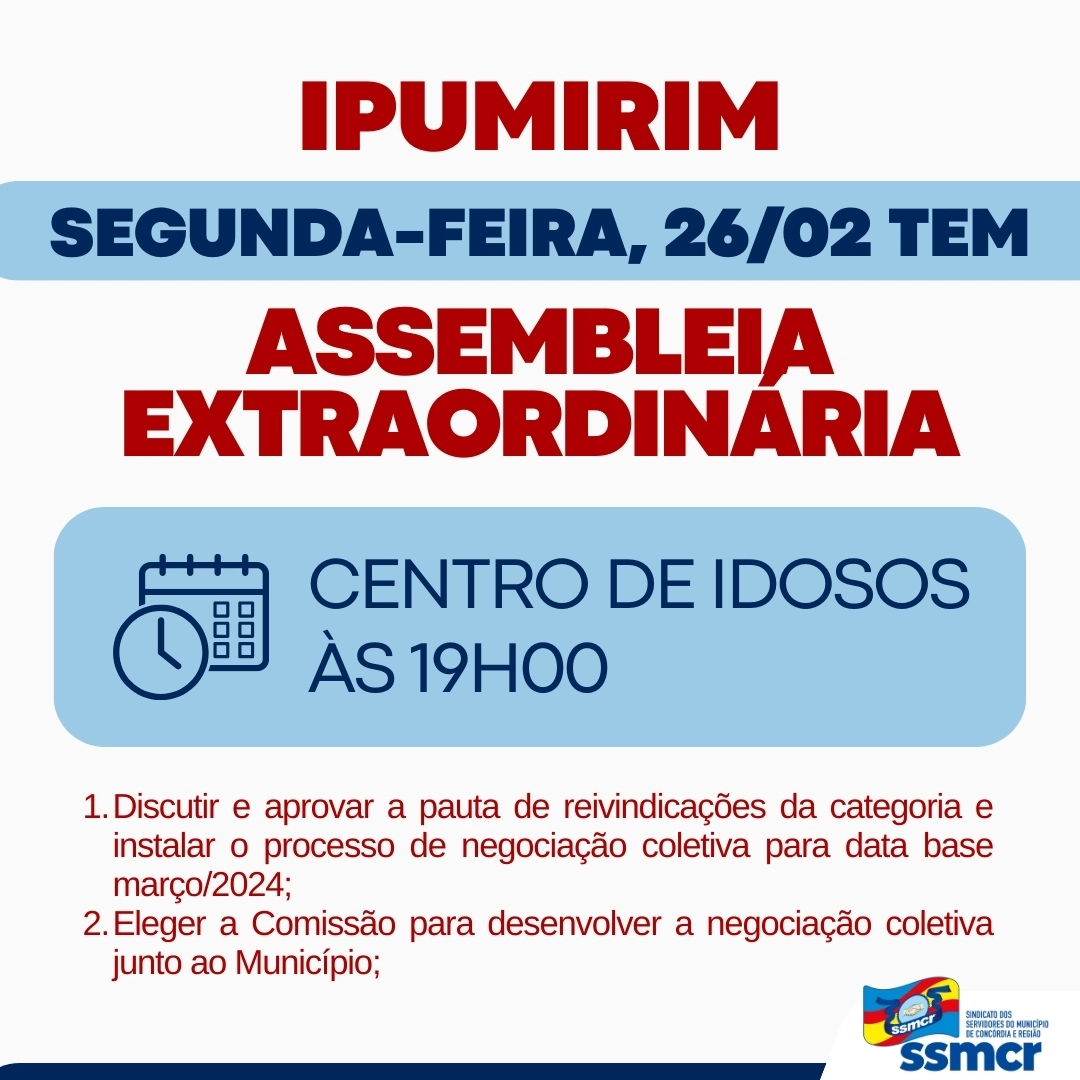SINDICALIZADOS DE IPUMIRIM 🚨🚨