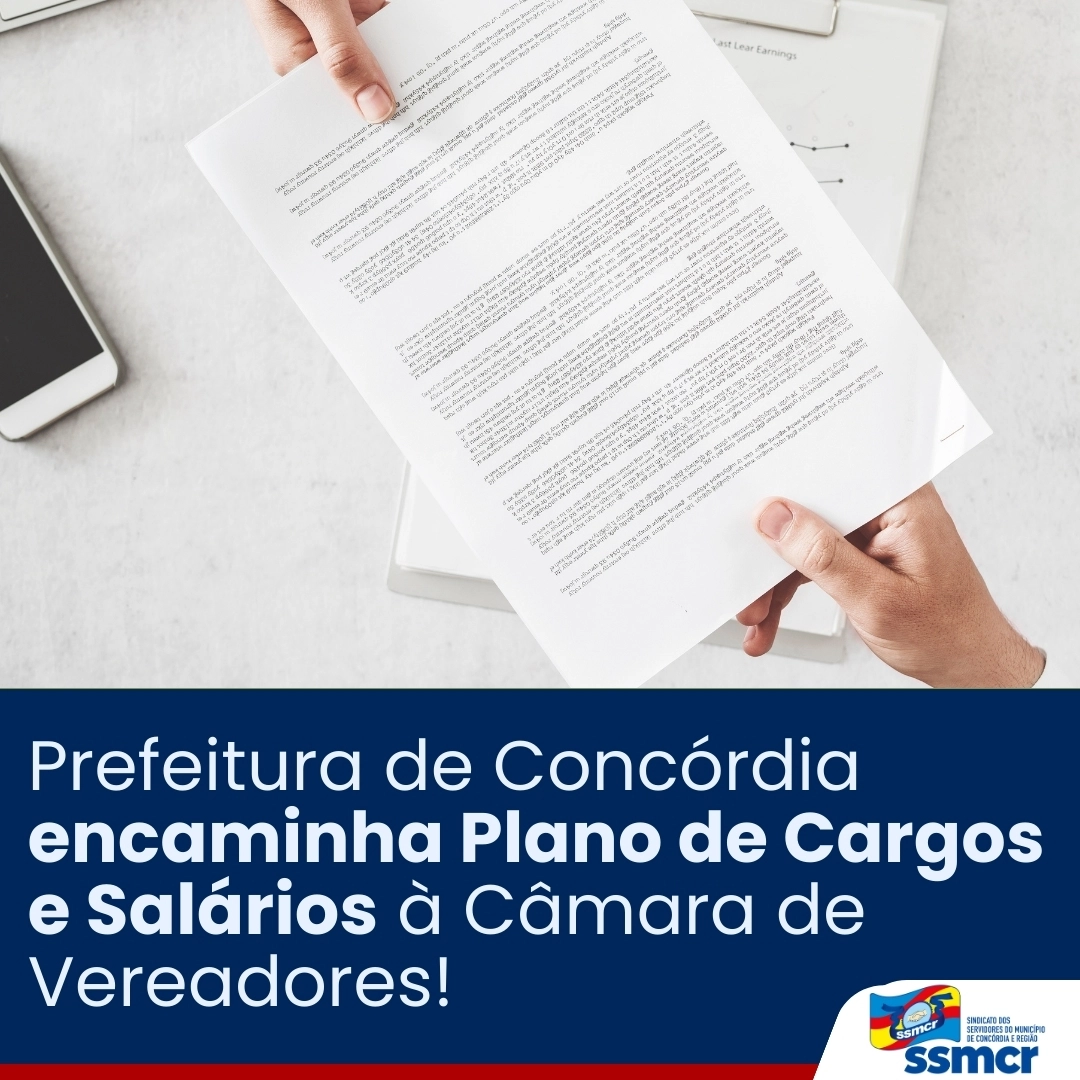 Prefeito de Concórdia assina Projeto de Lei sobre Plano d...