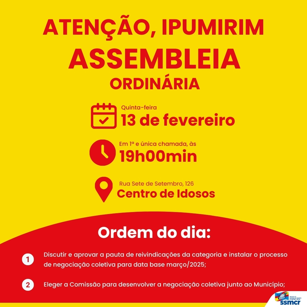 Atenção IPUMIRIM 🚨🚨