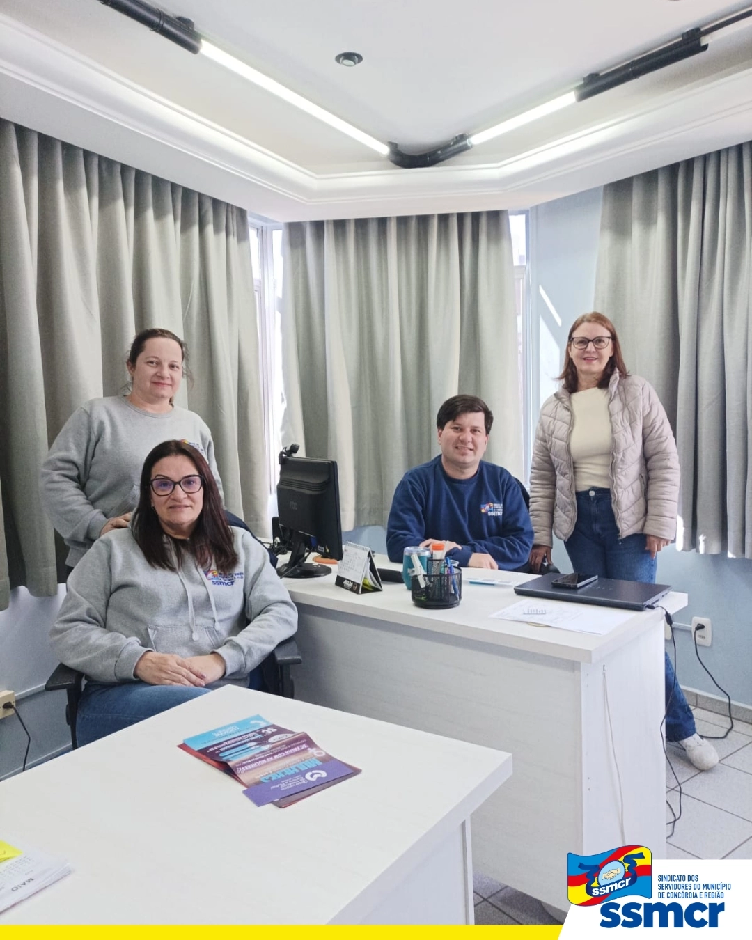 SSMCR recebe a visita de Jucilei Jacovas - assessora da d...